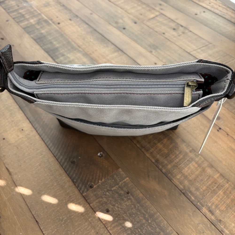 Chala Horse Design Crossbody Bag Derby Gray purse - Picture 9 of 16